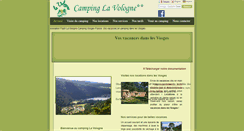 Desktop Screenshot of camping-vosges-vologne.com