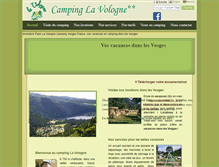Tablet Screenshot of camping-vosges-vologne.com